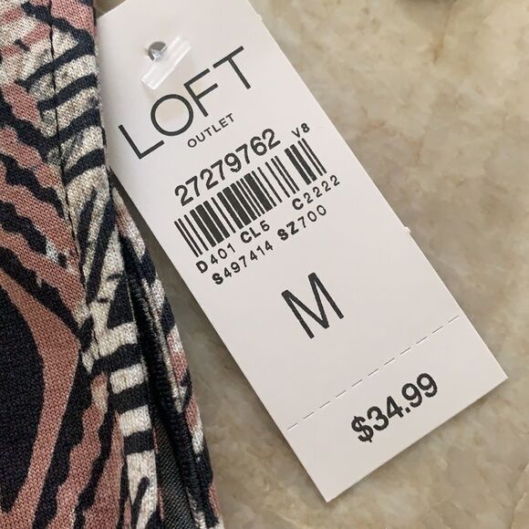 LOFT Sleeveless Knot Front Top NWT - Picture 5 of 6